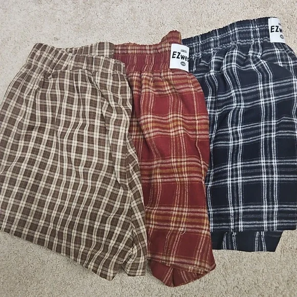 90s Grunge Plaid Boxer Shorts - Picture 2 of 2
